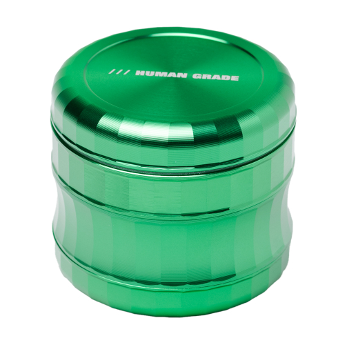 Human Grade 6M Grinder 2.5" – 4-Part Aluminum with Magnetic Lid, 6 Colors