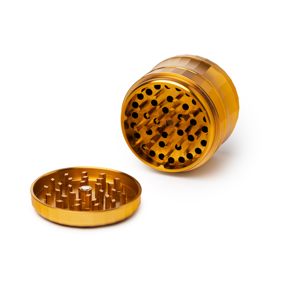 Human Grade 6M Grinder 2.5" – 4-Part Aluminum with Magnetic Lid, 6 Colors