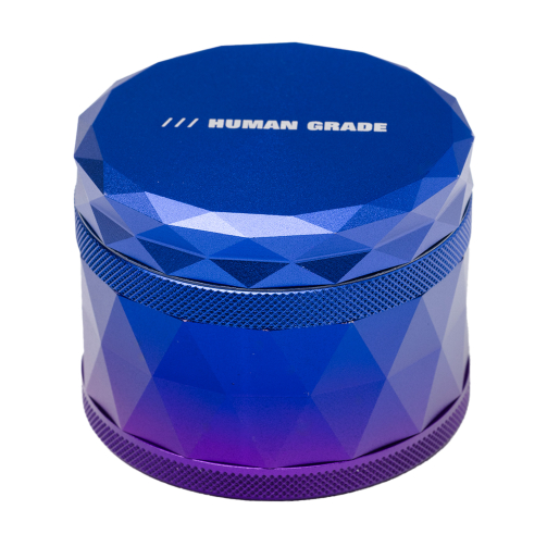 Human Grade 7F Grinder 2.5" – 4-Part Aluminum with Fine Teeth, 8 Colors