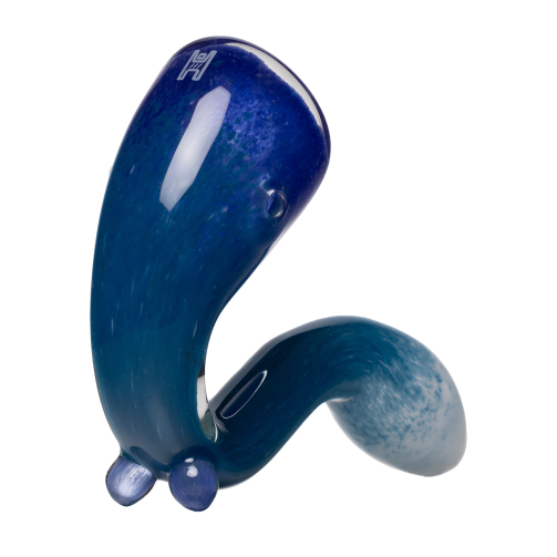 Human Grade Sherlock Pipe Model A – 4.6" Borosilicate Glass with Built-in Stand