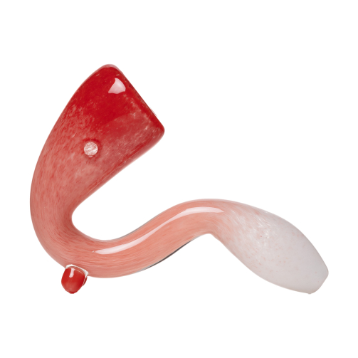 Human Grade Sherlock Pipe Model A – 4.6" Borosilicate Glass with Built-in Stand