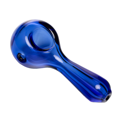 Human Grade Spoon Pipe Model A – Borosilicate Glass Hand Pipe with Carb Hole SMOKE