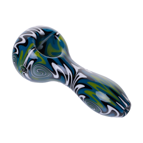 Human Grade Spoon Pipe Model A – Borosilicate Glass Hand Pipe with Carb Hole SMOKE