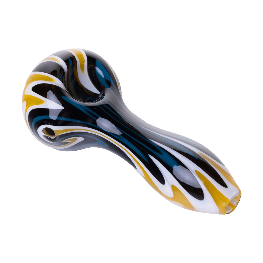 Human Grade Spoon Pipe Model A – Borosilicate Glass Hand Pipe with Carb Hole SMOKE