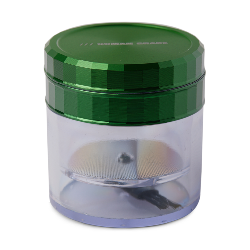 Human Grade Storage Grinder 1A 2.5" – 4-Part Aluminum with Pollen Screen, 6 Colors