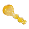 Human Grade Twist Spoon Pipe Model A – Twisted Borosilicate Glass Hand Pipe 4"