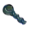 Human Grade Twist Spoon Pipe Model A – Twisted Borosilicate Glass Hand Pipe 4"