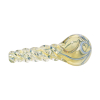 Human Grade Twist Spoon Pipe Model B – Twisted Borosilicate Glass Hand Pipe 4"