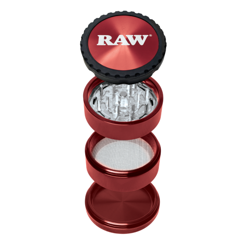 RAW Life Grinder – Modular 4-Part Aluminum, Multiple Colors