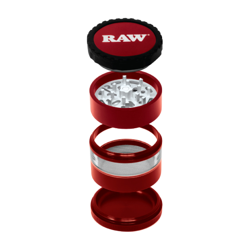 RAW Life Grinder – Modular 4-Part Aluminum, Multiple Colors