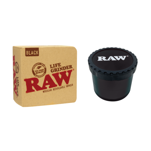 RAW Life Grinder – Modular 4-Part Aluminum, Multiple Colors
