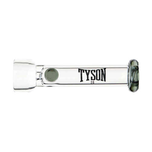 Tyson 2.0 Jab One Hitter Pipe – 3.5" Borosilicate Glass Bat for Discreet Hits