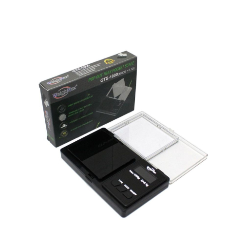 WeighMax GTS-1000 Pocket Digital Scale – 1000g x 0.1g Precision with Removable Tray