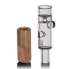 MJ Arsenal Ridge Chillum Alpine Series – Thick Glass One-Hitter with Wood Sleeve