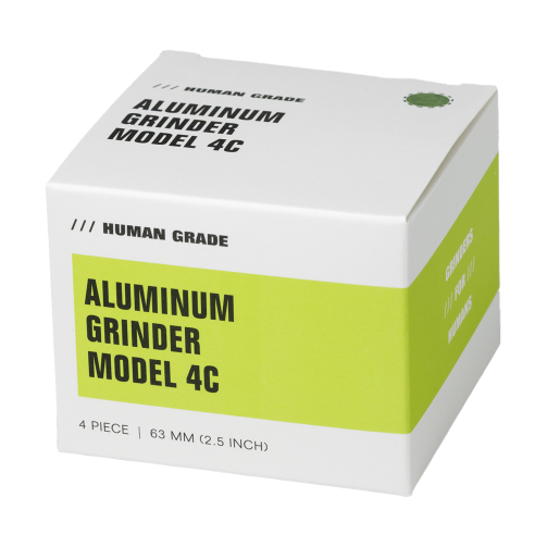 Human Grade 4C Grinder 2.5" – Premium 4-Part Aluminum, 12 Colors