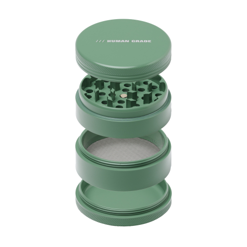 Human Grade 4C Grinder 2.5" – Premium 4-Part Aluminum, 12 Colors