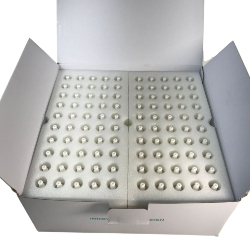 iKrusher Karno full ceramic cart 100 pack box open - wholesale packaging with foam inserts Title: iKrusher Karno 100 Pack Box Open View