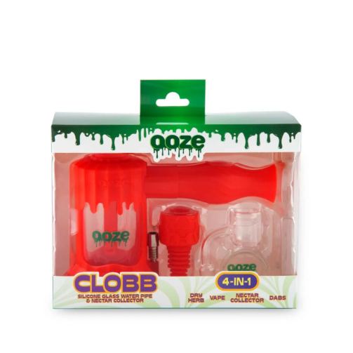 Ooze Clobb Silicone Water Pipe & Dab Straw – 4-in-1 Hybrid Bong Rig