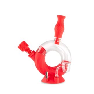 Ooze Ozone Silicone Water Pipe & Dab Straw - 4-in-1 Portable Dab Rig