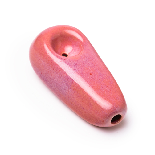 stonedpotter square hot pink ceramic pipe