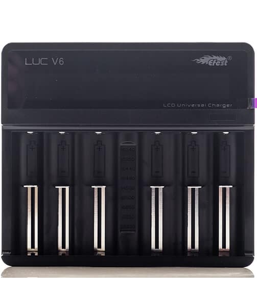 Efest LUC V6 - 6 Bay LCD Charger
