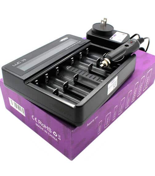 Efest LUC V6 - 6 Bay LCD Charger